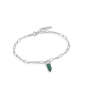 Malachite Point Pendant Bracelet