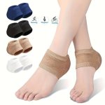 2PCS Gel Heel Protector Sleeves Soft Silicone Heel Pads Heel Supports For Daily Foot Care