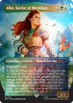 Aloy Savior Of Meridian Rainbow Foil Secret Lair Drop Series - Damaged Foil