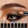 Shimmer Eyeshadow Palette With Metallic Finish Waterproof And Long-lasting Multi-tone Eye Shadow Stick