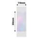 NB643 - NIIMBOT - D11 / D101 / D110 / H1S - 14X30MM - 195 TRANSPARENT COLOURFUL BLUE LABELS