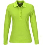 Ladies Long Sleeve Elemental Golf Shirt Lime