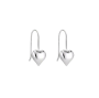 925 Sterling Silver Heart Shaped Earrings Valentine's Day