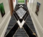 Smte 80CM By 200CM Modern 3D Geometric Design Area Rug A73+SMTE Keyring With Keychain