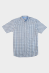 Slim Fit Check Short Sleeve Shirt - Yellow - 3XL Yellow