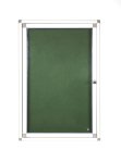 Hinged Pinning Display Case 900 600MM - Green