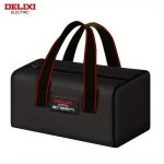 Delixi Electric Durable Tool Bag Thickened Oxford Cloth Electrician's Tool Set Case Portable Handheld Maintenance Storage Organi