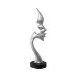 Silver Face Sculpture