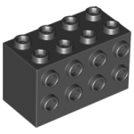 Parts Brick Modified 2 X 4 X 2 With Studs On Sides 2434