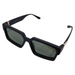 Habitatpotch Petro Sunglasses Matte Black Green Lens
