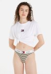 Tommy Hilfiger Thong Print - Olive Green stripes flag