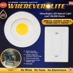 Wherever Lite Wireless Remote Control LED Light Wireless Remote Control Light Handy Pack Of 2