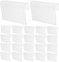 Clear Clip-on Plastic Label Holders For Wire Shelves Pack Of 50
