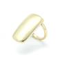 Goldair Gold Tone Rectangular Shaped Ring