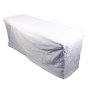 Massage Bed Cover No Breathing Hole White Cotton Skirt