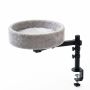 Rotating Height Adjustable Cat Desk Bed Grey