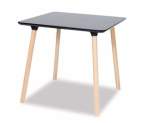 Smte Florence Dining And Workplace Table 80?80 Cm Black With Keychain