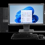 Refurbished Refurbished Desktop Bundle Dell Optiplex 7060 Intel Core I5 8TH Gen 8GB RAM 256GB SSD 23 Screen Keyboard & Mouse Win