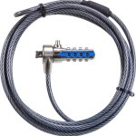 Targus Defcon T-lock Resettable Combination Cable Lock - Gold Pristine