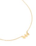 Waterproof Gold Plated Stainless Steel October Pink Cubic Zirconia Birthstone Necklace & Earrings Set