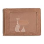 Tan Id & Money Clip Wallet