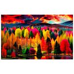 Forest Of Colors Rectangle Tablecloth