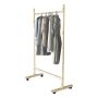 Modern Wooden Single Rail On Wheel Clothes Rack -by Woodly