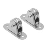 Small Pulley Block Stainless Steel Silent Pulley Roller Maximum Load Capacity 176 Lbs Easy Installation Industrial household Mat