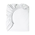 Fitted Sheet Queen XL White 144 Tc