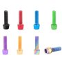 6PCS Colorful M5 Bolt Screws For Mtb And Road Handlebars Stems And Bottle Cages - Durable And Stylish Accessories For Your Bike