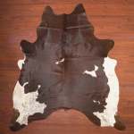 Aa Grade Cow Hide 535 Brown white XL - Extra Large Brown white Panelled