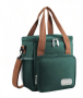 Compartment Insulated Lunch Bags With Shoulder Straps - Green