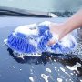 Car Wash Mitt Microfiber Chenille Coral Fleece Gloves Plush Uncharged Hand Soft Towel For Auto Cleaning - No Battery Required.