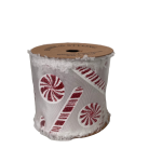 Ribbon Polyester & Cotton 270X6.3CM - White Candy