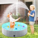 Foldable Dog Pool Kiddie Pool Hard Plastic Pool For Kids Portable Dog Pool Pvc Pet Swimming Pool Collapsible Pool Dog Bathing Tu