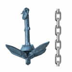 Galvanised 1.5KG Anchor Only No Chain Or D-shackle