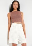 Superbalist Easy Pinstripewalkshorts Co-ord - Milk Pinstripe