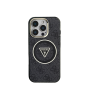 Guess -magsafe Iml 4G Glitter And Triangle Compatible With Iphone 16 Pro Black Case