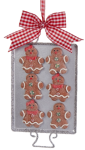 Metal Tray With Gingerbread Men 15.24CM