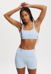Cotton On High Waisted Shortie Short - Windsurfer Rib
