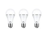 3 X Rechargeable LED Emergency Bulb-daylight 9W-E27