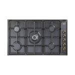 ELBA 90CM 5 Burner Gas Hob Stainless Steel Built-in Hob Elio 02 EN95-545 And