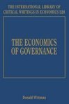 The Economics Of Governance Hardcover
