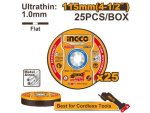 Ingco MCD11011525 Metal Cutting Disc Set 115MM 25 Pieces