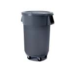 Round Refuse Bin With Flat Lid 120LT 560MM X 820MM - IBP1001
