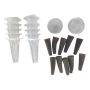 30 Piece Hydroponic Pod Refill Kit With Grow Baskets Sponges & Lids