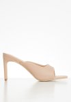Iman Square Toe Mule Heel - Blush
