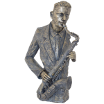 Saxophone Player Sculpture 43 Cm
