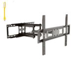 Black Full Motion 37-80 Wall Mount +led Strip