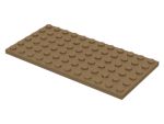 Parts Plate 6 X 12 3028 - Dark Tan